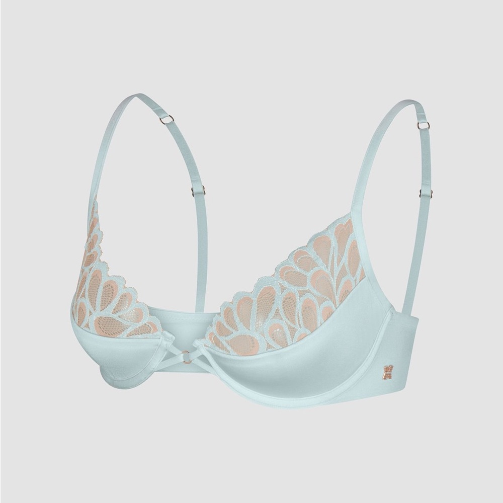 Savage X Fenty Not Sorry Half Cup Plunge Bra with Lace